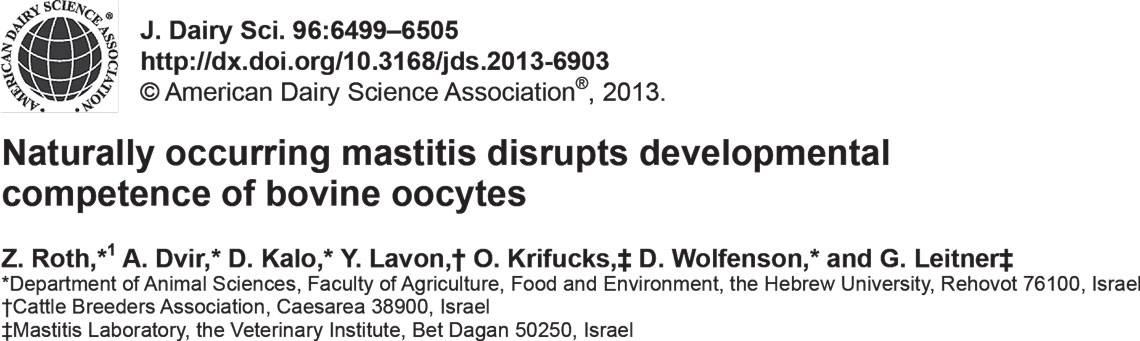 Mastitis und Fruchtbarkeit